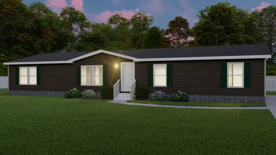 The TRADITION 3268B Exterior. This Manufactured Mobile Home features 5 bedrooms and 3 baths.