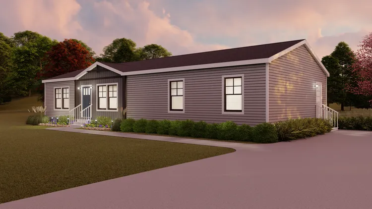 The FARMHOUSE 3 Exterior. This Manufactured Mobile Home features 3 bedrooms and 2 baths.