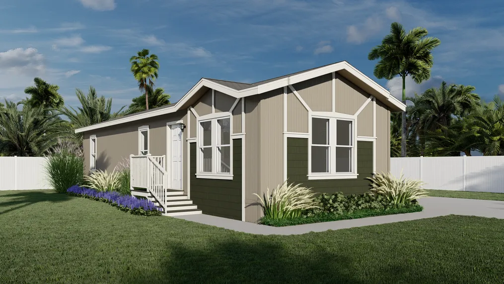 The GPII 1460-3B ENCANTO Exterior. This Manufactured Mobile Home features 3 bedrooms and 2 baths.