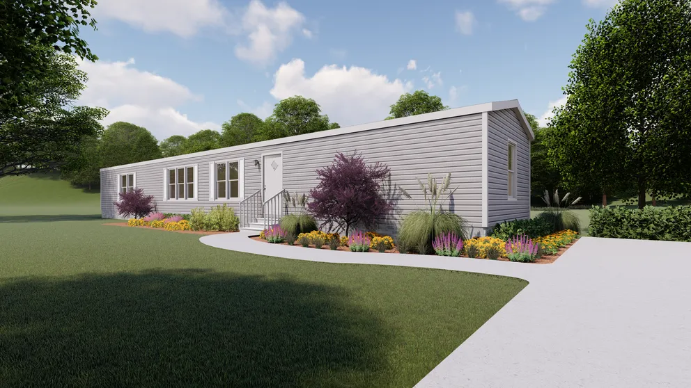 The THE SEASIDE Exterior. This Manufactured Mobile Home features 3 bedrooms and 2 baths.