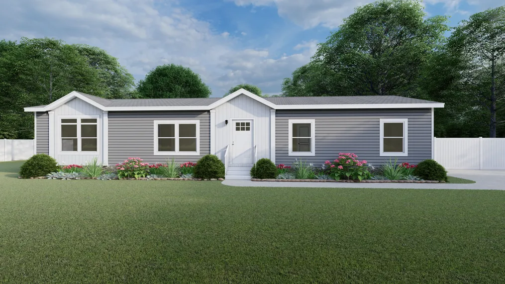 The FACTORY DIRECT Exterior. This Manufactured Mobile Home features 3 bedrooms and 2 baths.