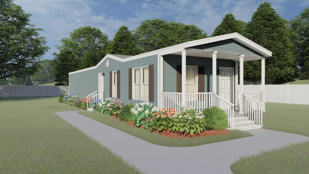 The 928  ADVANTAGE PLUS 6016 Exterior. This Manufactured Mobile Home features 2 bedrooms and 2 baths.
