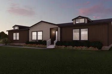 The K3066A Exterior. This Manufactured Mobile Home features 3 bedrooms and 2 baths.