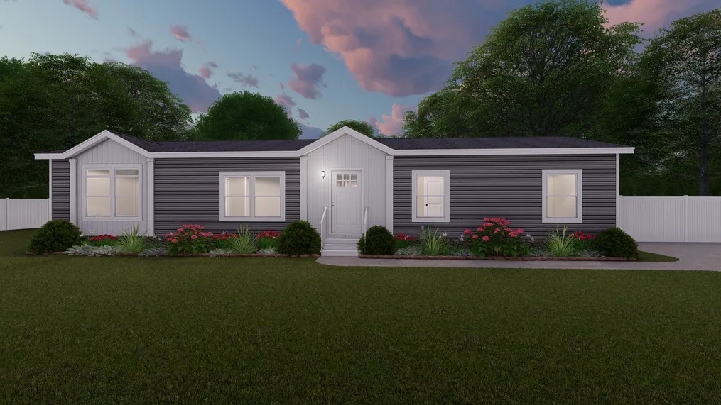 The FACTORY DIRECT Exterior. This Manufactured Mobile Home features 3 bedrooms and 2 baths.