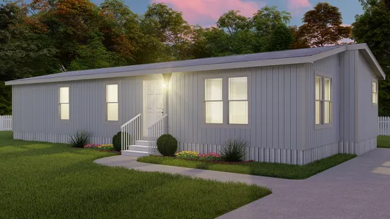 The ARTESIA Exterior. This Manufactured Mobile Home features 3 bedrooms and 2 baths.