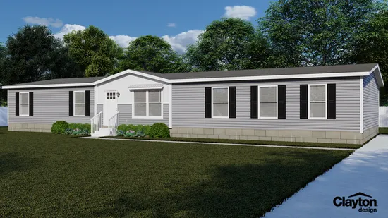 The THE FUSION 32H Exterior. This Manufactured Mobile Home features 5 bedrooms and 3 baths.