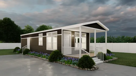 The K1640A Exterior. This Manufactured Mobile Home features 1 bedroom and 1 bath.
