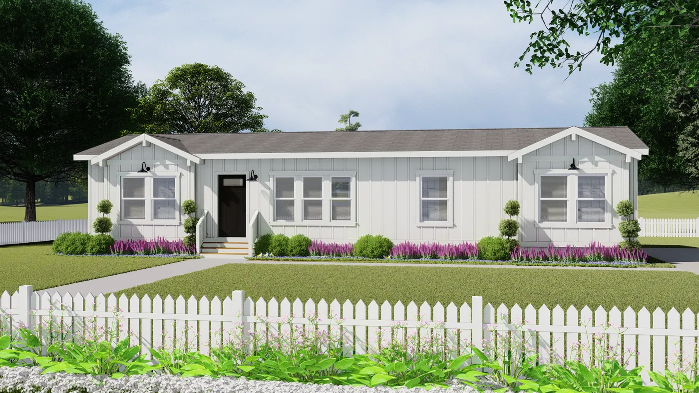 The CORONADO 2458C Exterior. This Manufactured Mobile Home features 3 bedrooms and 2 baths.