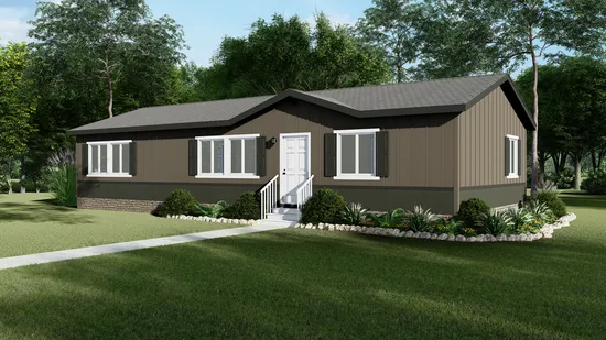 The FAIRPOINT 24523F Optional Heritage Exterior. This Manufactured Mobile Home features 3 bedrooms and 2 baths.