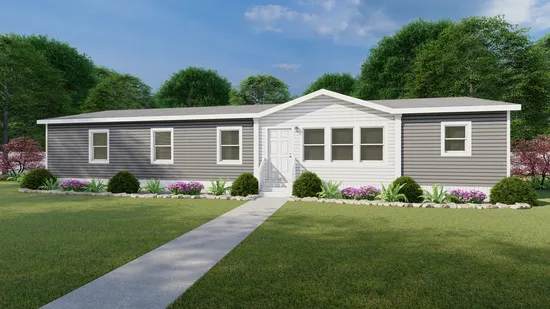 The ISLAND BREEZE 64' Exterior. This Manufactured Mobile Home features 4 bedrooms and 2 baths.