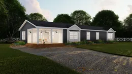 The SOUTHERN CHARM 4 BR Exterior. This Manufactured Mobile Home features 4 bedrooms and 2 baths.