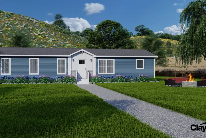 The THE FREEDOM BREEZE Exterior. This Manufactured Mobile Home features 3 bedrooms and 2 baths.