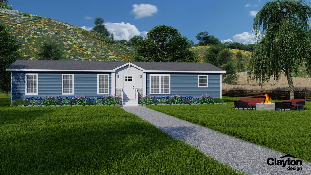 The THE FREEDOM BREEZE Exterior. This Manufactured Mobile Home features 3 bedrooms and 2 baths.