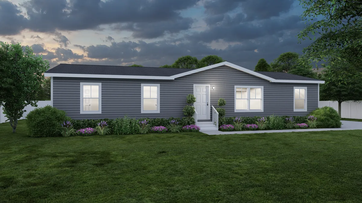 The LEGEND 14 Exterior. This Manufactured Mobile Home features 3 bedrooms and 2 baths.