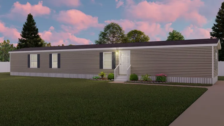 The THE POWERHOUSE Exterior. This Manufactured Mobile Home features 3 bedrooms and 2 baths.