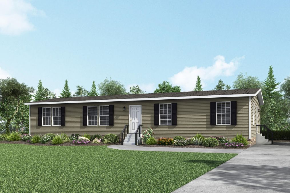The BEVERLY PARK 6028-MS027 SECT Exterior. This Manufactured Mobile Home features 4 bedrooms and 2 baths.