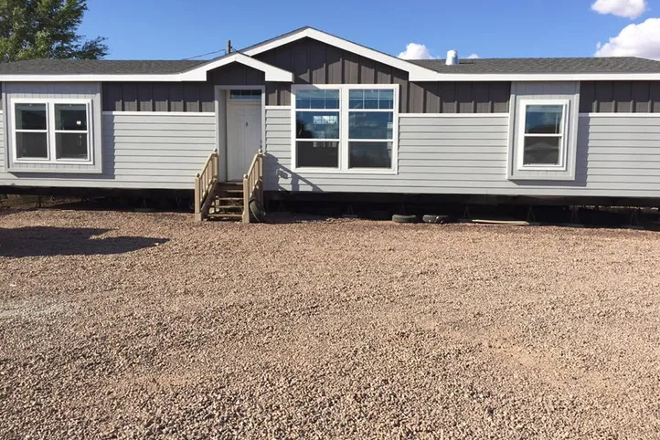 The K2760A Exterior. This Manufactured Mobile Home features 3 bedrooms and 2 baths.