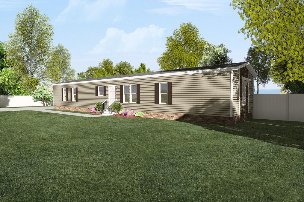 The 926 ADVANTAGE PLUS 7616 Exterior. This Manufactured Mobile Home features 3 bedrooms and 2 baths.