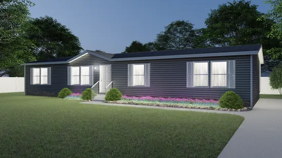 The 5604 ENTERPRISE 4 6428 Exterior. This Manufactured Mobile Home features 3 bedrooms and 2 baths.