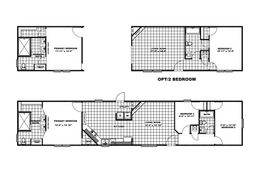 The SHOWER HOUSE Floor Plan. This Manufactured Mobile Home features 3 bedrooms and 2 baths.