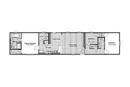 The THE ANNIVERSARY 76A Floor Plan. This Manufactured Mobile Home features 3 bedrooms and 2 baths.