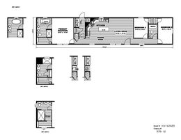 The THE DAVELLA Floor Plan. This Manufactured Mobile Home features 3 bedrooms and 2 baths.