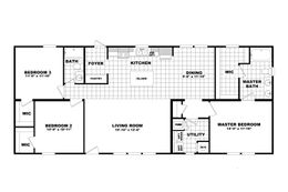 The 2559 TRULY SWEET TPS BUNGALOW Floor Plan. This Modular Home features 3 bedrooms and 2 baths.