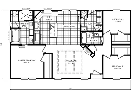 Royalton 28 0 X 44 1188 Sqft Mobile Home Factory Expo Centers Royalton 28 0 X 44 1188 Sqft Mobile
