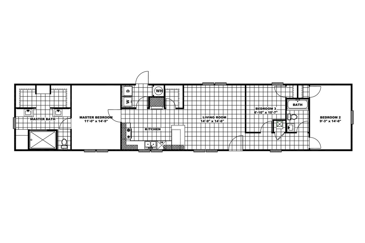 46SHR16763BH Floor Plan