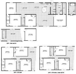 The ULTRA PRO BIG BOY Floor Plan. This Manufactured Mobile Home features 4 bedrooms and 2 baths.