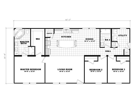 The 3542 JAMESTOWN Exterior. This Home features 3 bedrooms and 2 baths.