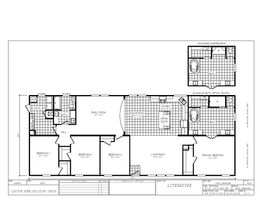 The 5808 ENTERPRISE 7632 Floor Plan. This Manufactured Mobile Home features 4 bedrooms and 2 baths.