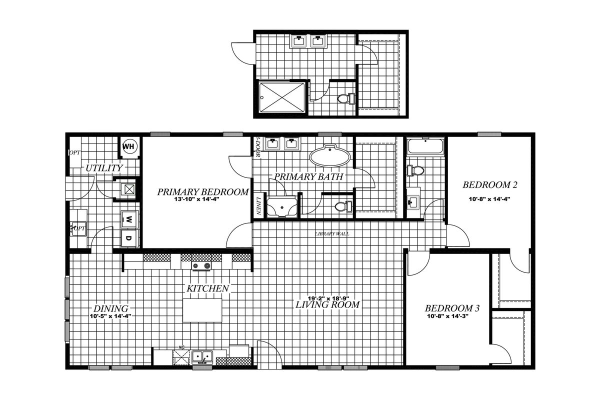 46EXC32603AH Floor Plan