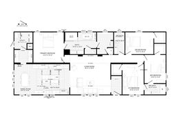 The THE EMMA JEAN Floor Plan. This Manufactured Mobile Home features 4 bedrooms and 3 baths.