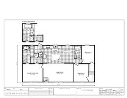 The 4603 ROCKETEER 3 5228 Floor Plan. This Manufactured Mobile Home features 3 bedrooms and 2 baths.