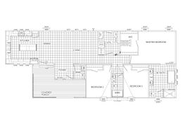 The THE LANEY Floor Plan. This Manufactured Mobile Home features 3 bedrooms and 3 baths.