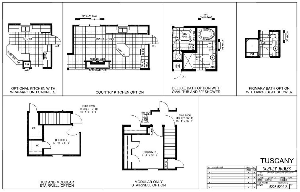 The TUSCANY 5228-5202-2 Floor Plan. This Manufactured Mobile Home features 3 bedrooms and 2 baths.