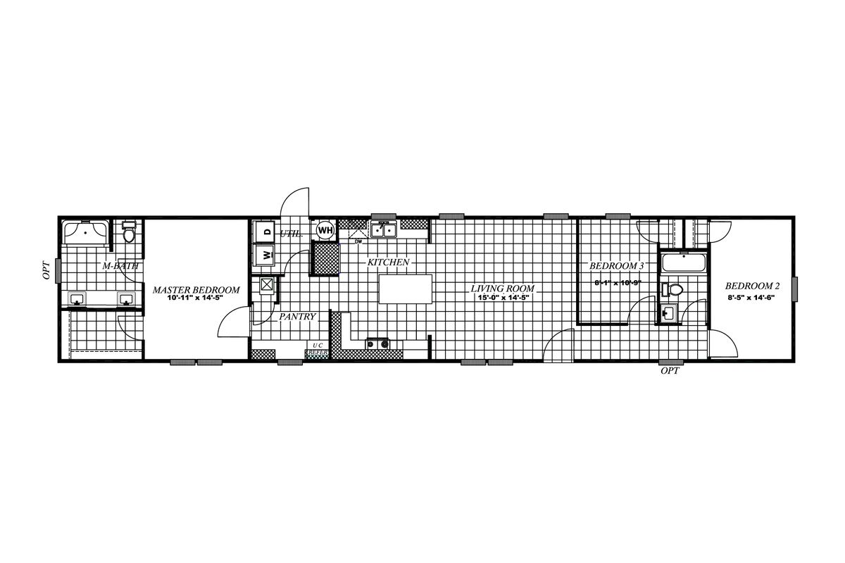 46EXC16763BH Floor Plan