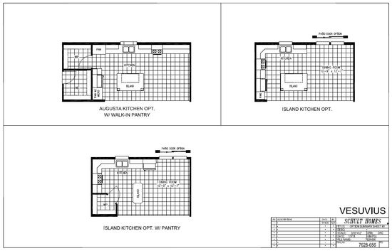 The VESUVIUS 7628-656 Floor Plan. This Manufactured Mobile Home features 4 bedrooms and 2 baths.