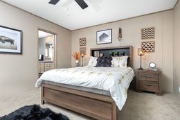 The BLUEBONNET BREEZE Master Bedroom. This Manufactured Mobile Home features 3 bedrooms and 2 baths.