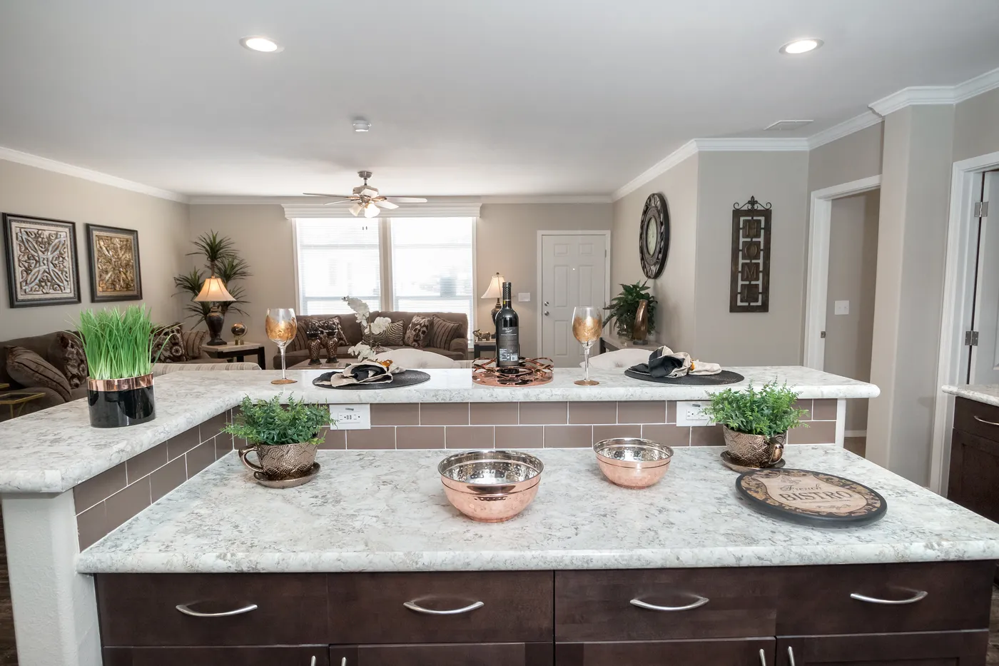 The K3076B Kitchen. This Manufactured Mobile Home features 4 bedrooms and 2 baths.