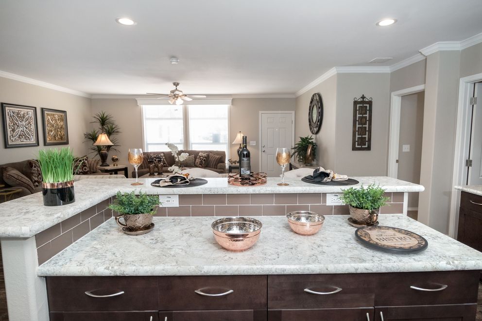 The K3076B Kitchen. This Manufactured Mobile Home features 4 bedrooms and 2 baths.