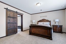 The THE DESTIN Master Bedroom. This Manufactured Mobile Home features 4 bedrooms and 3 baths.
