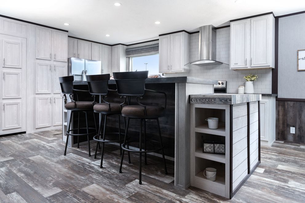 The SIG28663A Kitchen. This Manufactured Mobile Home features 3 bedrooms and 2 baths.