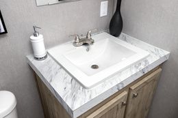 The GULF BREEZE Guest Bathroom. This Manufactured Mobile Home features 3 bedrooms and 2 baths.