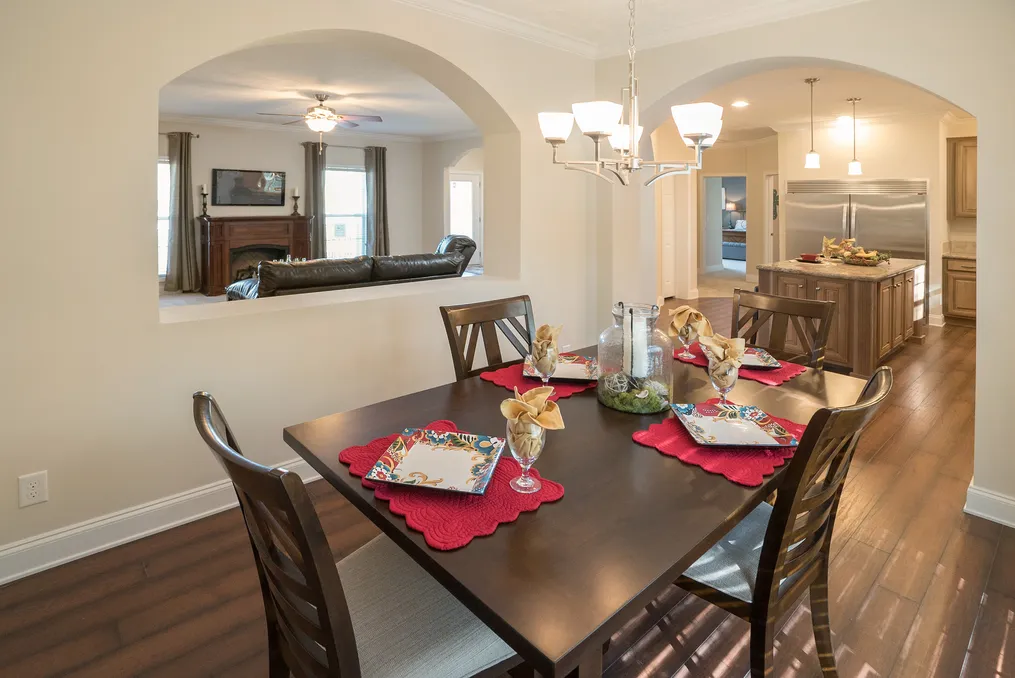 The 3545 JAMESTOWN Dining Area. This Modular Home features 3 bedrooms and 2 baths.