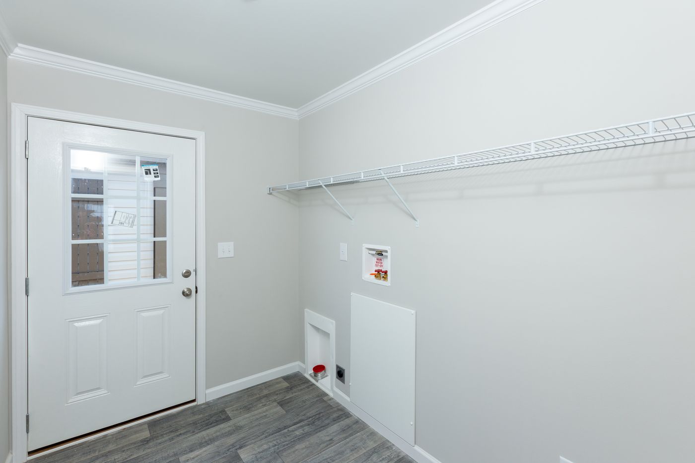 The THE FREEDOM BREEZE Utility Room. This Manufactured Mobile Home features 3 bedrooms and 2 baths.