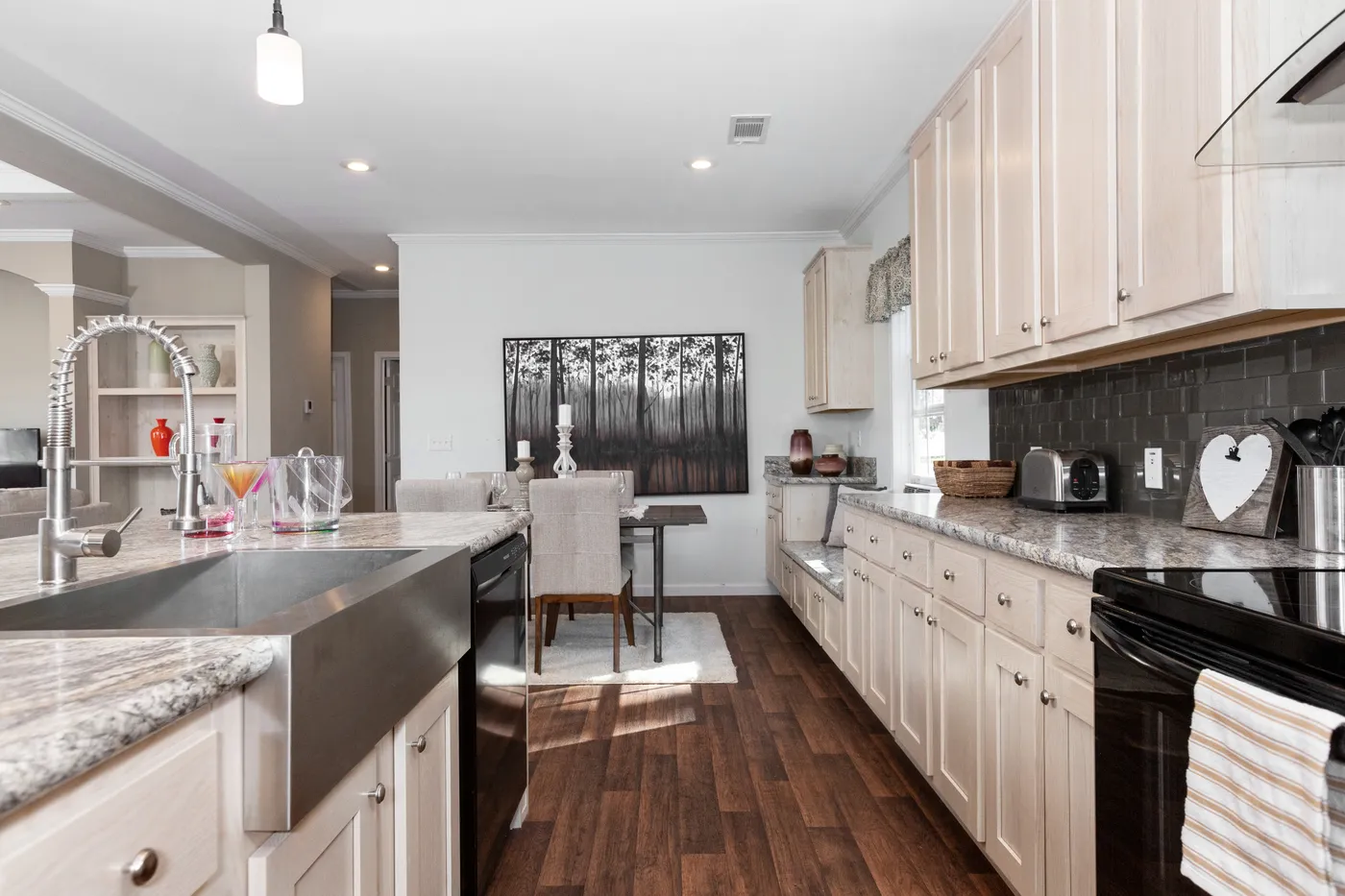 The NORMANDY Kitchen. This Manufactured Mobile Home features 3 bedrooms and 2 baths.