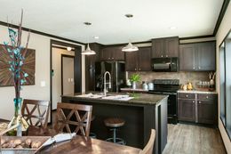 The THE FRANKLIN Kitchen. This Manufactured Mobile Home features 3 bedrooms and 2 baths.