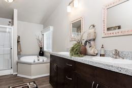 The K2744A Master Bathroom. This Manufactured Mobile Home features 3 bedrooms and 2 baths.